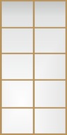 Zrkadlo v zlatom hliníkovom ráme Loft 10 200X100 Zrkadlo v zlatom hliníkovom ráme Loft 10 200X100