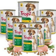 Tropi kuracie mokré krmivo pre psov s hydinou Hydinové konzervy 1250 g x 8 kusov Tropi kuracie mokré krmivo pre psov s hydinou Hydinové konzervy 1250 g x 8 kusov