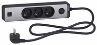 ODACE 3-zásuvkový predlžovací kábel 2xUSB, 1,5m hliník. ODACE 3-zásuvkový predlžovací kábel 2xUSB, 1,5m hliník.