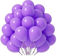LATEXOVÉ BALÓNY, FIALOVÉ, pastelové, veľká narodeninová dekorácia, 100 ks LATEXOVÉ BALÓNY, FIALOVÉ, pastelové, veľká narodeninová dekorácia, 100 ks