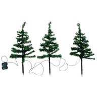 Vonkajší LED vianočný stromček 3 ks