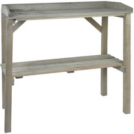 Stôl Greatstore zo šedého dreva Esschert Design