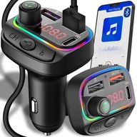 FM BLUETOOTH VYSIELAČ RÝCHLA NABÍJAČKA MP3 2XUSB FM BLUETOOTH VYSIELAČ RÝCHLA NABÍJAČKA MP3 2XUSB