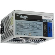 ATX 700W zdroj Akyga Basic AK-B1-700 Fan12cm P8 5xSATA PCI-E