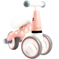 Ružový balančný bicykel 
