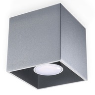 STROPNÉ SVIETIDLO PLAFON QUAD 1 NA STROP GREY SOLLUX STROPNÉ SVIETIDLO PLAFON QUAD 1 NA STROP GREY SOLLUX