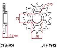 JT PREDNÉ OZNAČENIE 1252 15 S GUMOU KTM LC4 400/600 JT PREDNÉ OZNAČENIE 1252 15 S GUMOU KTM LC4 400/600