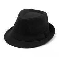 R42 Čierny klasický trilby klobúk Michael Jackson karneval R.54