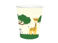 Safari narodeninové poháre 250ml 6 zvieratiek
