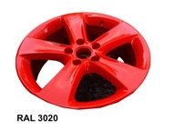 RAL 3020 červená polyesterová farba, hladký lesk