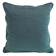 Krásna tyrkysová zamatová obliečka na vankúš so vzorom houndstooth Krásna tyrkysová zamatová obliečka na vankúš so vzorom houndstooth