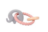 Bo Jungle Silicone Teether Ring Elephant Pin