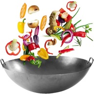 Panvica Wok 20 palcov RUČNE KOVANÁ čínska 50 cm PRO Panvica Wok 20 palcov RUČNE KOVANÁ čínska 50 cm PRO