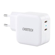 Nástenná nabíjačka Choetech PD6009 2x USB-C 20W Nástenná nabíjačka Choetech PD6009 2x USB-C 20W