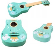 Drevená gitara pre deti veľká 6-strunová Animals Drevená gitara pre deti veľká 6-strunová Animals