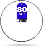STRIEBORNÁ obruč 80 cm 5 mm na drôtený lapač snov