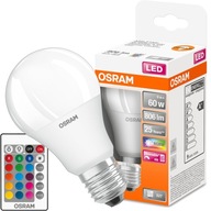 LED žiarovka A60 E27 9W = 60W OSRAM STAR RGBW PILOT LED žiarovka A60 E27 9W = 60W OSRAM STAR RGBW PILOT