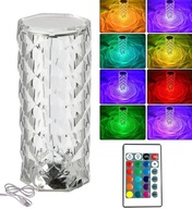 KRYŠTÁLOVÁ LAMPA LED NOČNÁ LAMPA DOTYKOVÉ DIAĽKOVÉ LAMPIÓNKA DIAMANTOVÁ KRYŠTÁLOVÁ LAMPA LED NOČNÁ LAMPA DOTYKOVÉ DIAĽKOVÉ LAMPIÓNKA DIAMANTOVÁ