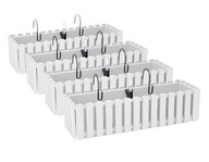 4x Balkónový box DDEF600W Biely 4x Balkónový box DDEF600W Biely