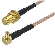 Pigtail MCX - SMA-RP zásuvka RG316 30cm Pigtail MCX - SMA-RP zásuvka RG316 30cm