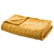 MÄKKÁ ŽLTÁ prikrývka S PLED VZOROM PRIKRÝVKA 125x150 cm MÄKKÁ ŽLTÁ prikrývka S PLED VZOROM PRIKRÝVKA 125x150 cm