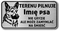 Pozor pes znak - nemecký ovčiak vtipný Pozor pes znak - nemecký ovčiak vtipný