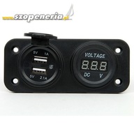 2 x USB ZÁSUVKA S VOLTMETROM 2 x USB ZÁSUVKA S VOLTMETROM