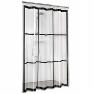 Sprchový záves PEVA Brix Sealskin 180x200 čierne stĺpiky Sprchový záves PEVA Brix Sealskin 180x200 čierne stĺpiky