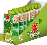 Kubuś Baby Green Vegetables mousse hrášok brokolica 9x 100g