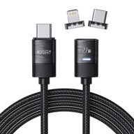 USB TYP-C BLESKOVÝ KÁBEL PD27W / 3A - 2 KONCOVKY USB TYP-C BLESKOVÝ KÁBEL PD27W / 3A - 2 KONCOVKY