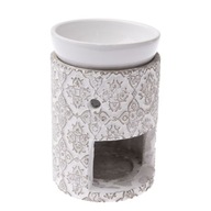Olejový horák s voňavým voskom a retro ornamentami Olejový horák s voňavým voskom a retro ornamentami