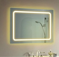 LED osvetlené kúpeľňové zrkadlo 80x60 cm