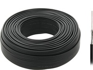 RG174 koaxiálny kábel, lankový, čierny, 10 m