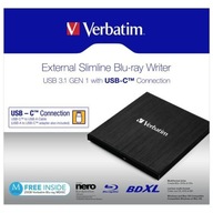 Verbatim externá mechanika Blu-Ray, 43889, USB 3.1