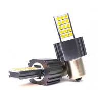 2x P21W LED BA15S 12-24V CANBUS, výrazná oranž