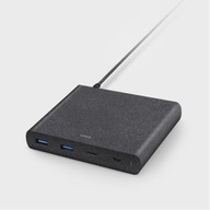 HUB kábel Uniq Surge LITHOS 90W 2xUSB-A QC 3.0 / 2xUSB-C PD 3.0 - čierny