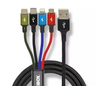 Multi USB C x2 PD + Micro + Lightning kábel pre iPhone Multi USB C x2 PD + Micro + Lightning kábel pre iPhone