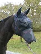 Maska proti hmyzu pre kone s ušami a nozdrami, čierna, veľ. Full, spol
