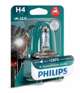 Žiarovka Philips H4 X-treme Vision Moto 130 % ľahká