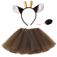 SUKŇA OUTFIT JELEN / JELEŇ / JELEŇ + ČELENKA + CHVOST SUKŇA OUTFIT JELEN / JELEŇ / JELEŇ + ČELENKA + CHVOST