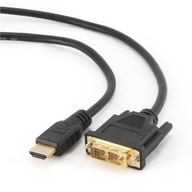 Kábel HDMI-DVI (18+1) Gembird CC-HDMI-DVI-0,5M (0,