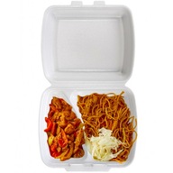 Jednorazový riad Menu Box dvojdielny 125 ks Jednorazový riad Menu Box dvojdielny 125 ks