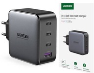 Ugreen nabíjačka GaN 3x Type-C USB PD 3.0 QC4+ 100W