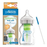 DR BROWN'S OPTIONS+ ŠIROKÉ 150ML SKLENENÉ FĽAŠE DR BROWN'S OPTIONS+ ŠIROKÉ 150ML SKLENENÉ FĽAŠE