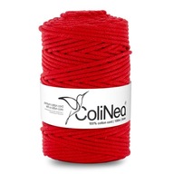 Colinea String sa prepletala pre makramu 100% bavlnu, 5 mm 100 m, červená Colinea String sa prepletala pre makramu 100% bavlnu, 5 mm 100 m, červená