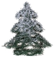 Drôtený vianočný stromček 20LED, zasnežený, 30 cm