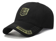 ČIERNA vojenská baseballová čiapka