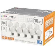Sada 10x LED žiarovka E27 GALOVÁ G45 8W=60W 806lm 160° CCD No Flicker Sada 10x LED žiarovka E27 GALOVÁ G45 8W=60W 806lm 160° CCD No Flicker
