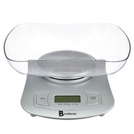 ELEKTRONICKÁ KUCHYŇSKÁ VÁHA S MISOU 5KG STRIEBORNÁ ELEKTRONICKÁ KUCHYŇSKÁ VÁHA S MISOU 5KG STRIEBORNÁ