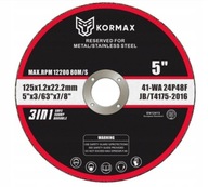 Inox rezací kotúč 125x1,2x22,23mm Kormax 25ks